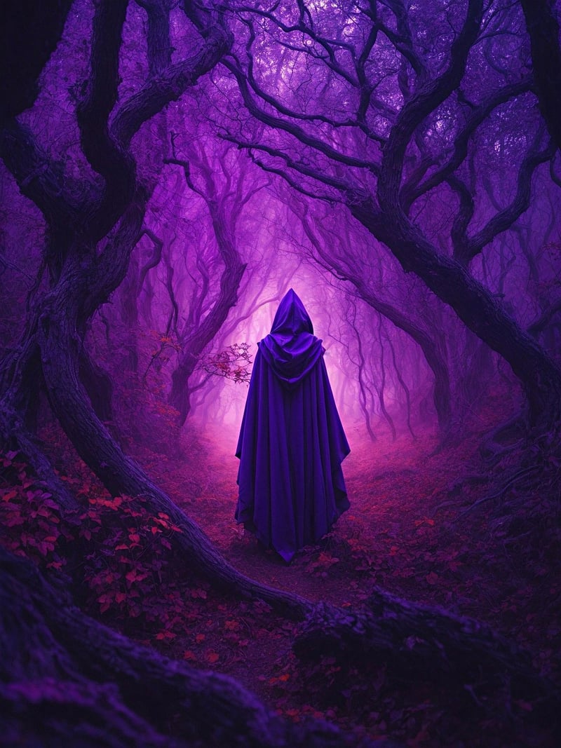 Enchanted Forest at Night